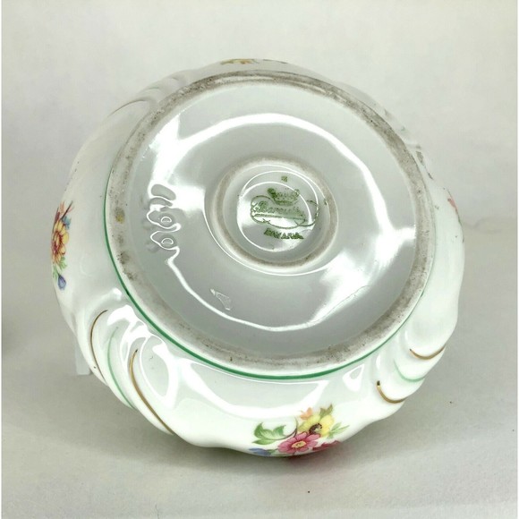 Vintage Bareuther Bavaria Porcelain Trinket Vanity Bowl w Lid  Hand Painting - Picture 3 of 8